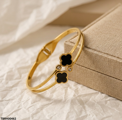 TBRH00462  MMJ Stainless Steel Double Star Wrist Bracelet -TBRH