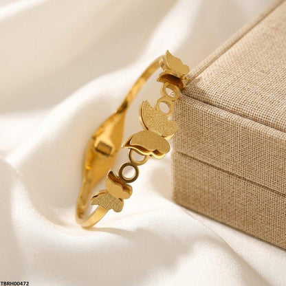 TBRH00472 MSJ Stainless Steel Butterfly Braclet - TBRH