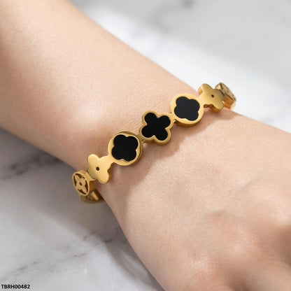 TBRH00482 MSJ Stainless Steel Flower Shape Braclet - TBRH