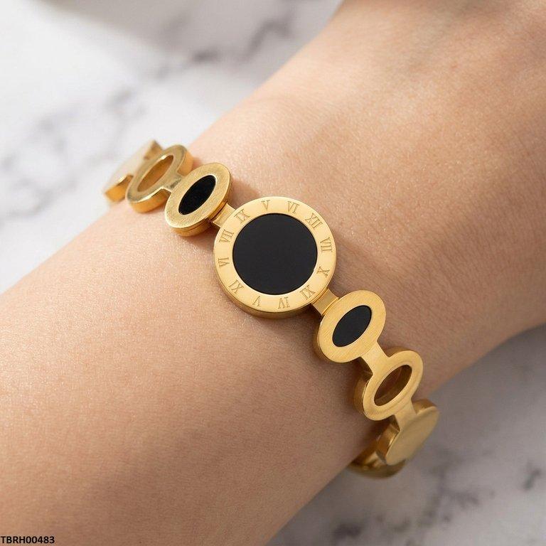 TBRH00483 MSJ Stainless Steel Oval Round Braclet - TBRH