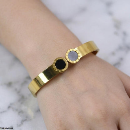 TBRH00484 MSJ Stainless Steel Double Round Braclet - TBRH