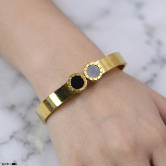 TBRH00484 MSJ Stainless Steel Double Round Braclet - TBRH