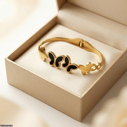 TBRH00485 MSJ Stainless Steel Double Betterfly Bracelet - TBRH