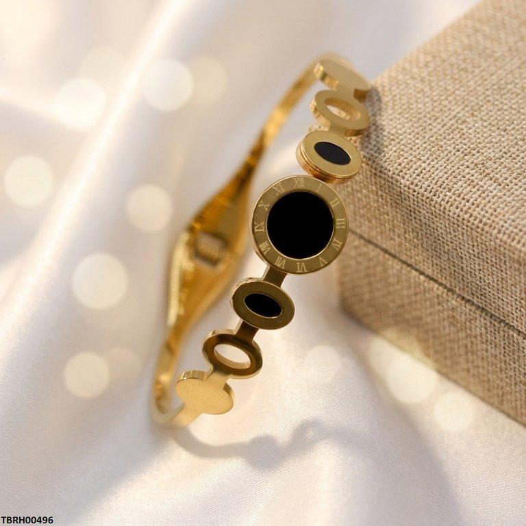TBRH00496 MSJ Stainless Steel Round/Oval Stone Bracelet - TBRH
