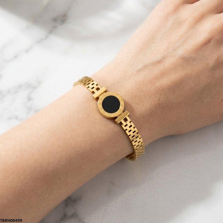 TBRH00499 MSJ Stainless Steel Round Stone Bracelet - TBRH