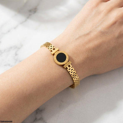 TBRH00499 MSJ Stainless Steel Round Stone Bracelet - TBRH