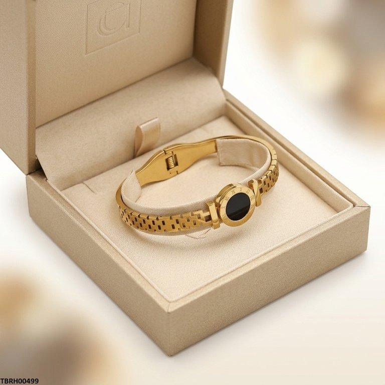 TBRH00499 MSJ Stainless Steel Round Stone Bracelet - TBRH