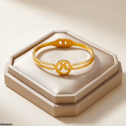 TBRH00505 MSS-Round Butterfly Bracelet Stainless Steel Adjustable - TBRH