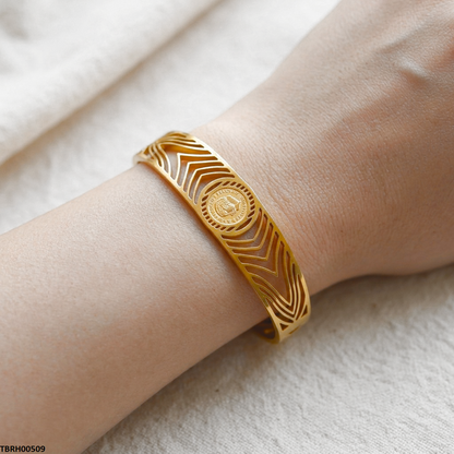 TBRH00509 MSS Round Coin Stainless Steel Bracelet - TBRH