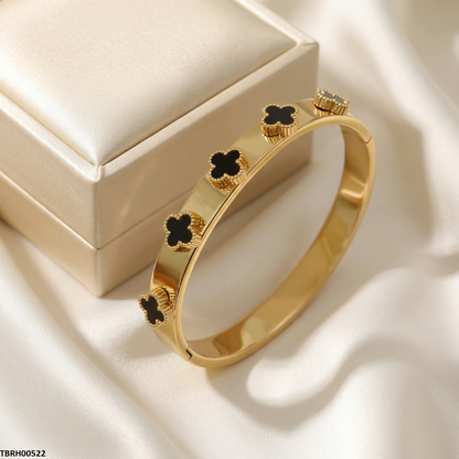TBRH00522 MSS Round Clover Stainless Steel Bracelet - TBRH