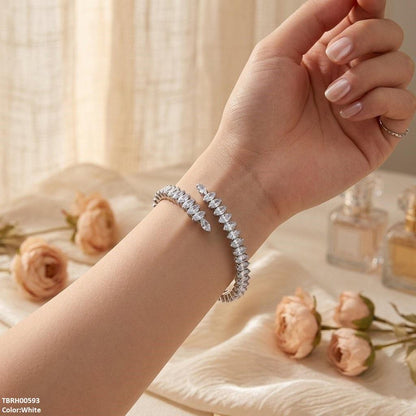 TBRH00593 BYJ Marquise Stone Zircon Bracelet Openable - TBRH
