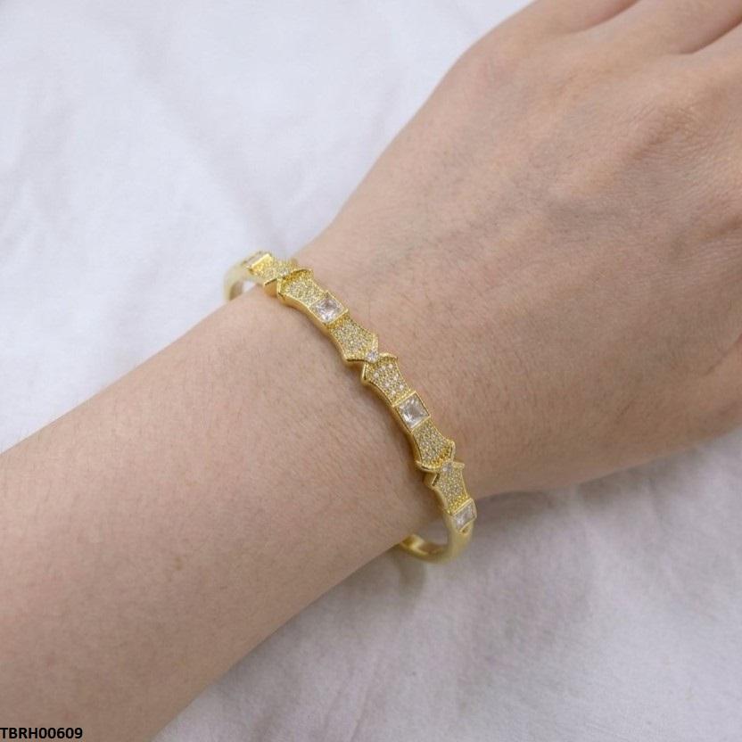 TBRH00609 GXN Square Stone Bracelet Openable - TBRH