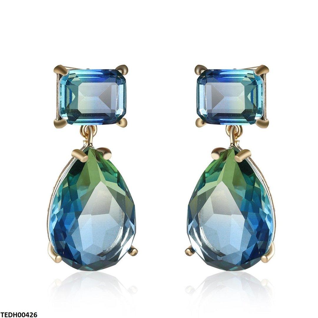 TEDH00426 YLE Square/Tear Drop Earrings - TEDH