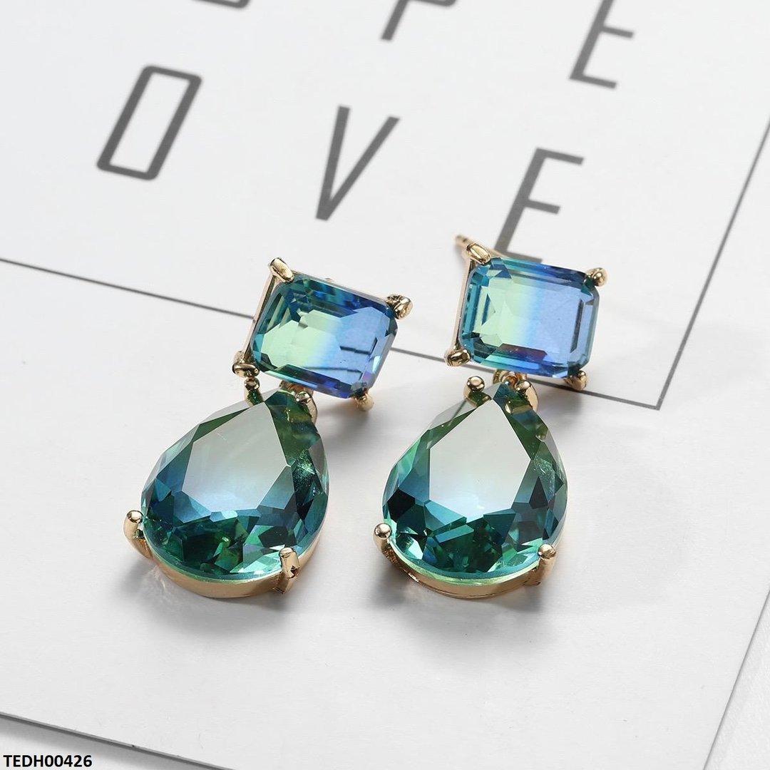 TEDH00426 YLE Square/Tear Drop Earrings - TEDH