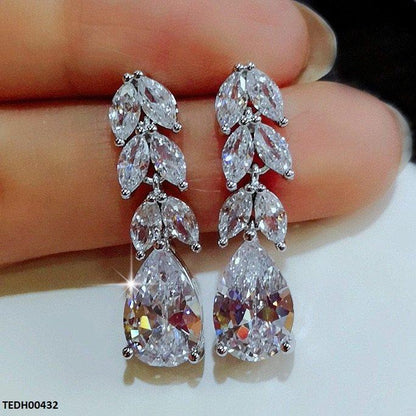 TEDH00432 CSH Marquise Tear Drop Earrings - TEDH