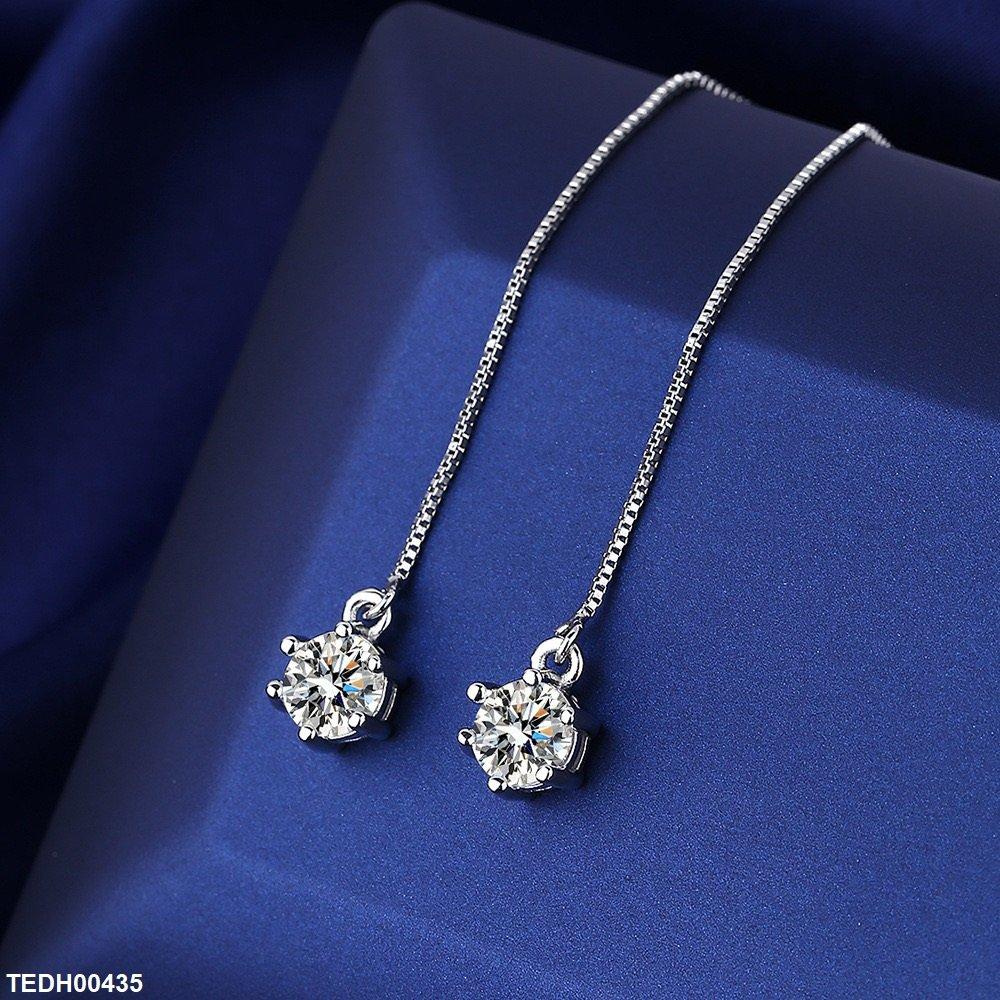 TEDH00435 BLX Round Stone Drop Earrings - TEDH