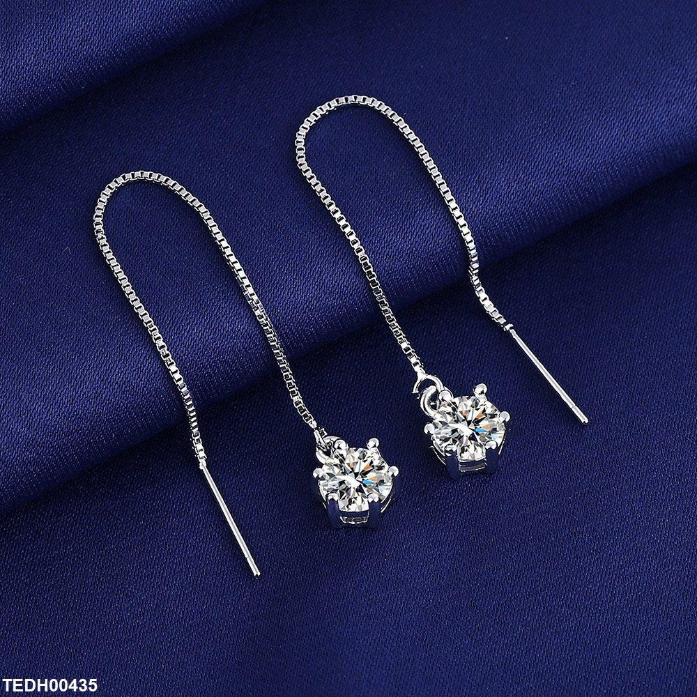 TEDH00435 BLX Round Stone Drop Earrings - TEDH