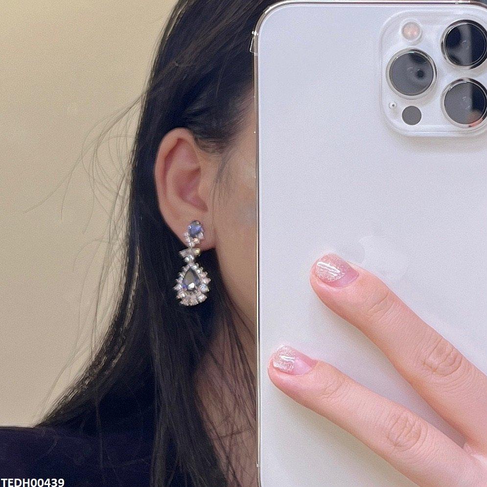 TEDH00439 KRL Double Tear Drop Earrings - TEDH