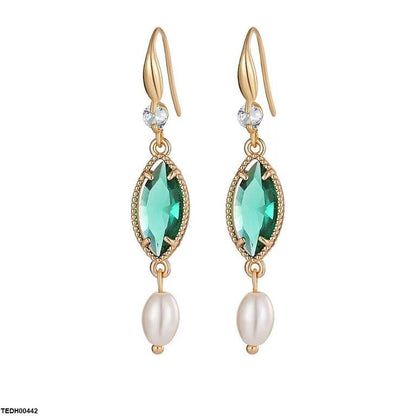 TEDH00442 YLE Marquise Pearl Drop Earrings - TEDH