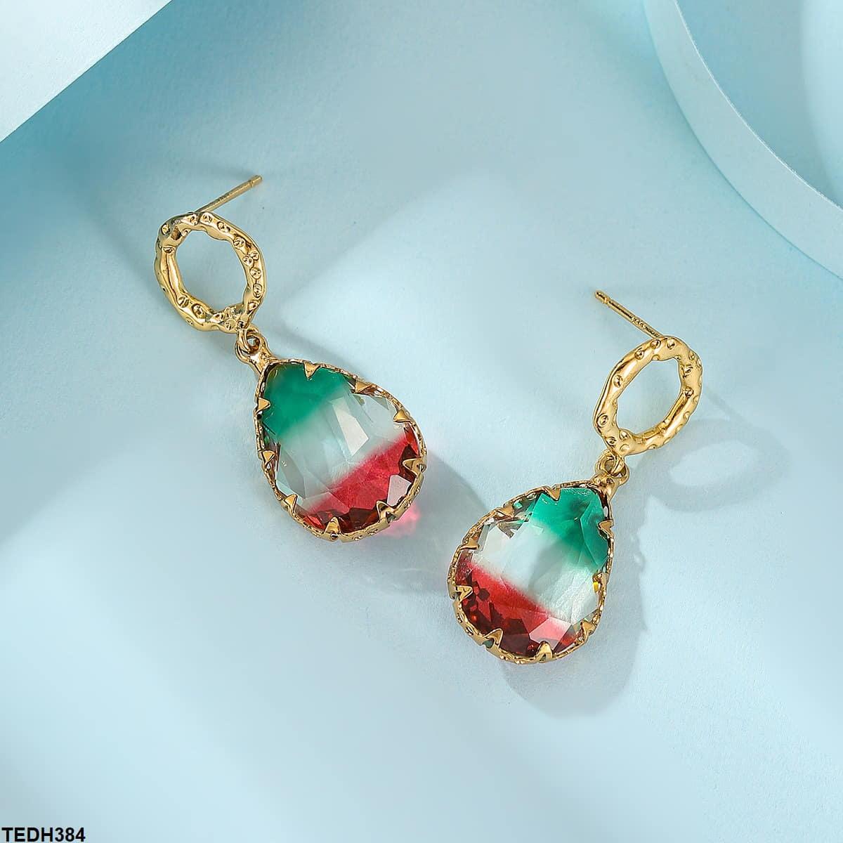 TEDH384 YLE Pear Drop Ear Pair