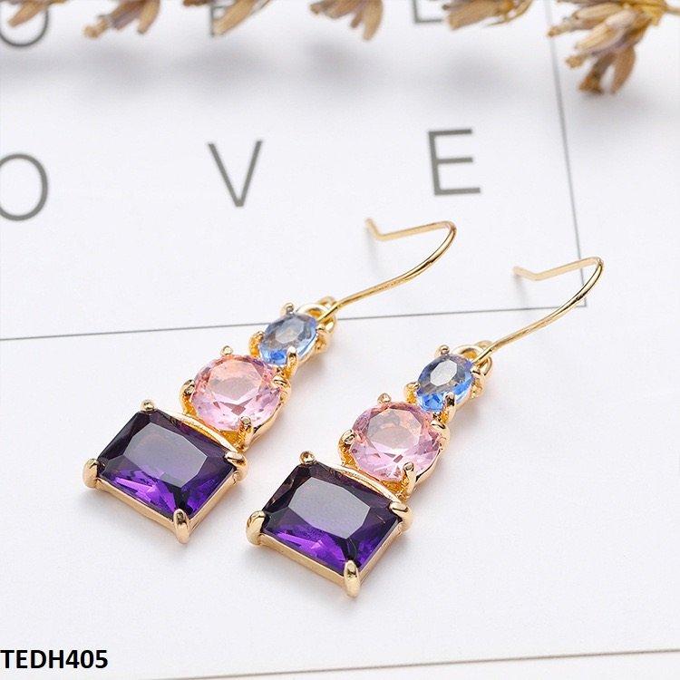 TEDH405 YLE Square Drop Earrings