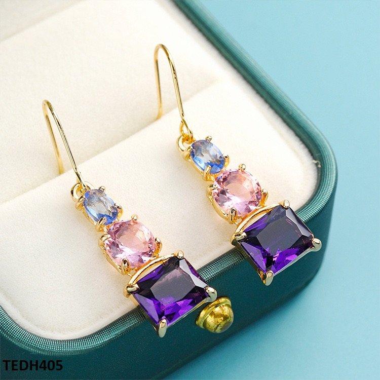 TEDH405 YLE Square Drop Earrings