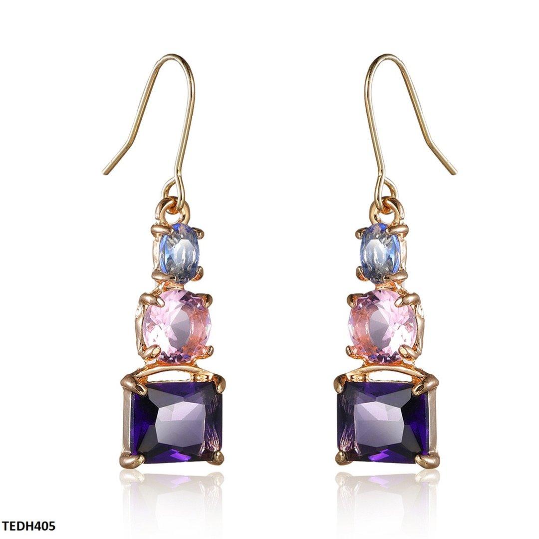 TEDH405 YLE Square Drop Earrings