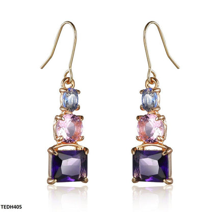 TEDH405 YLE Square Drop Earrings