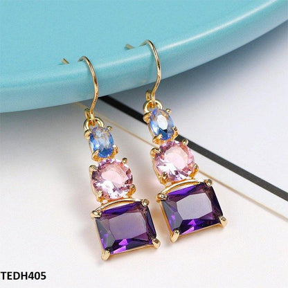 TEDH405 YLE Square Drop Earrings