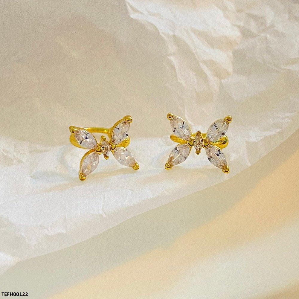 TEFH00122 QWN Marquise Butterfly Ear Cuff Pair - TEFH