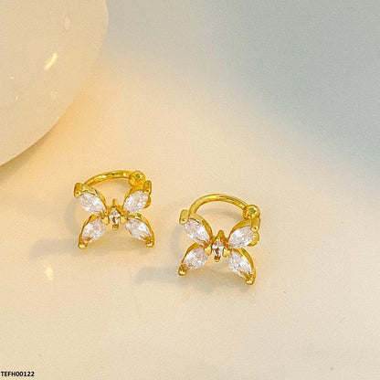 TEFH00122 QWN Marquise Butterfly Ear Cuff Pair - TEFH