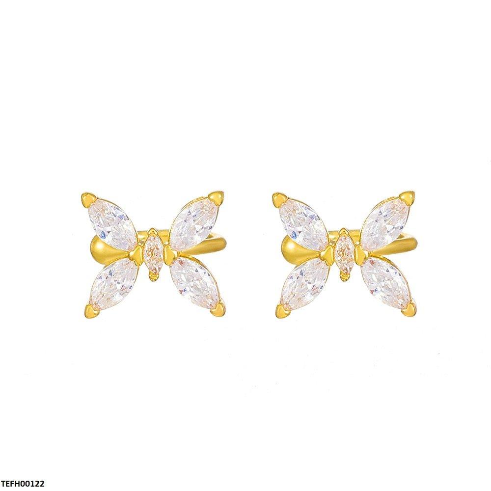 TEFH00122 QWN Marquise Butterfly Ear Cuff Pair - TEFH