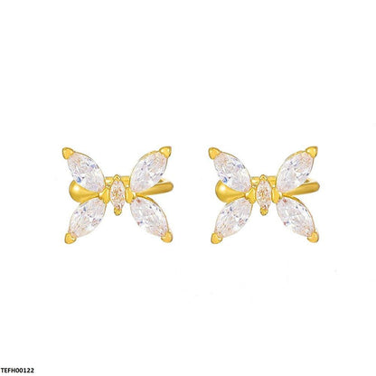 TEFH00122 QWN Marquise Butterfly Ear Cuff Pair - TEFH