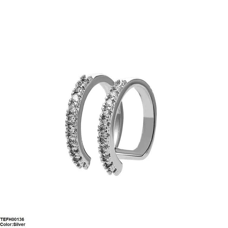 TEFH00136 QWN Round Single Ear Cuff - TEFH