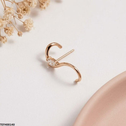 TEFH00140 QWN S-Shape Single Ear Cuff - TEFH