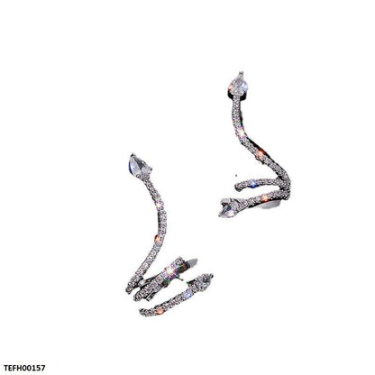 TEFH00157 ZCD Snake Tear Ear Cuff Pair - TEFH