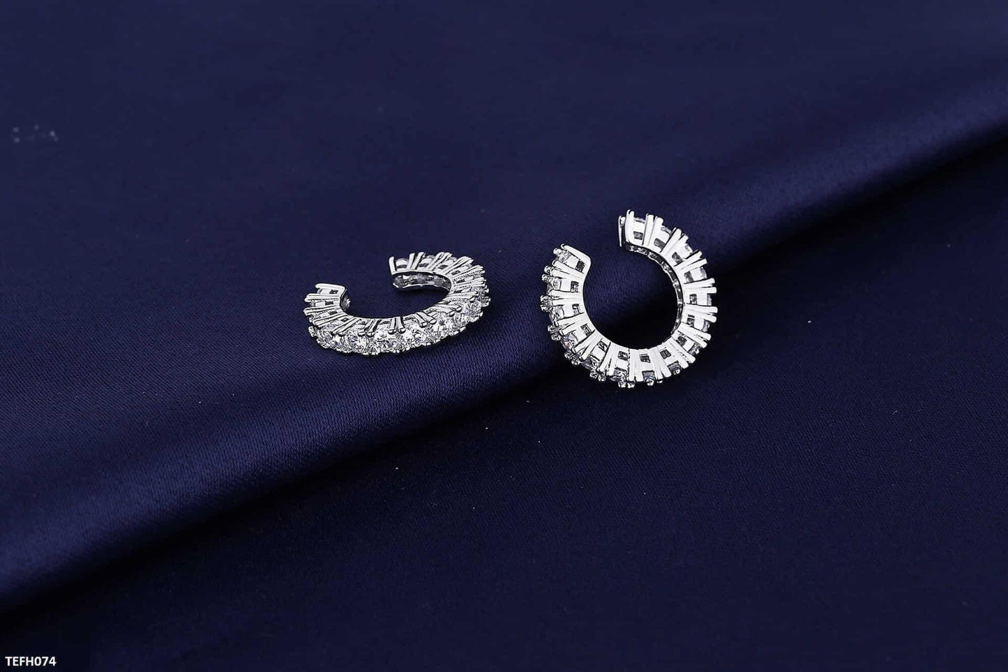 TEFH074 BLX C Sterling Ear Cuff Pair