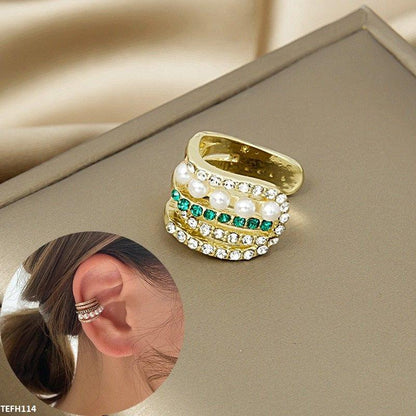 TEFH114 SYB Pearl Stone Ear Cuff Single