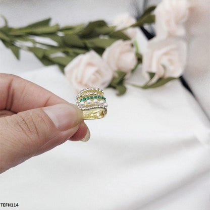 TEFH114 SYB Pearl Stone Ear Cuff Single