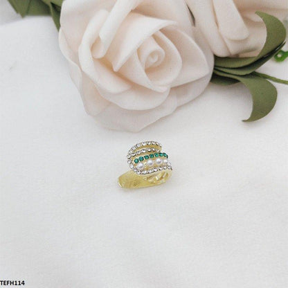 TEFH114 SYB Pearl Stone Ear Cuff Single