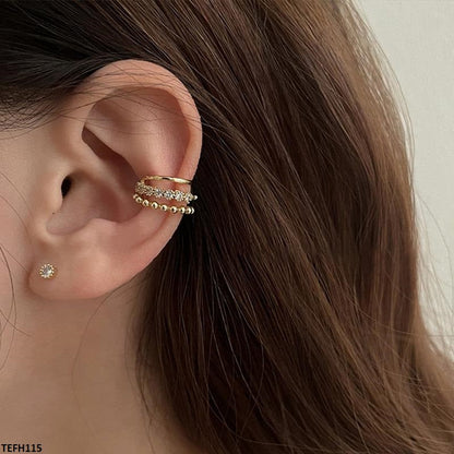 TEFH115 WNS Peral Layered Single Ear Cuff