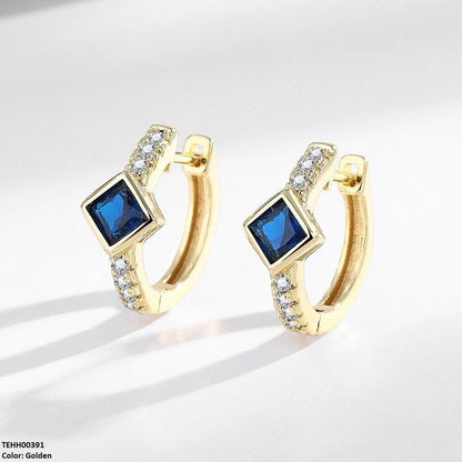 TEHH00391 BLX Round Square Hoops Pair - TEHH