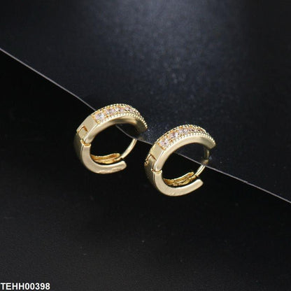 TEHH00398 BYJ Round Ear Hoops Pair - TEHH