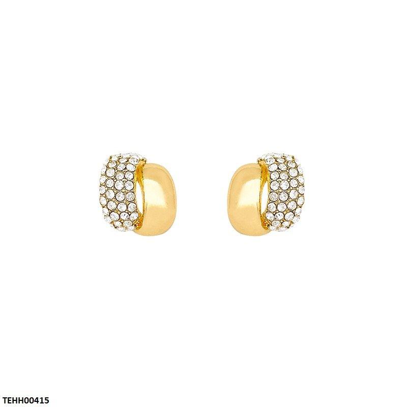 TEHH00415 HJF Trendy Double C Shaped Hoops - TEHH