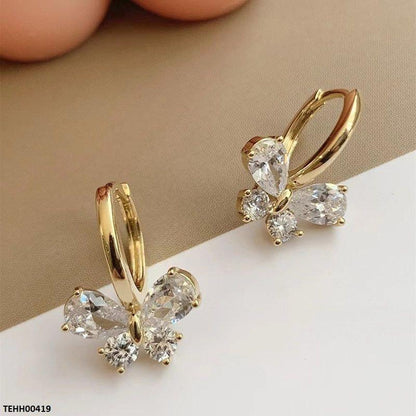 TEHH00419 CSH Butterfly Round Hoops Pair - TEHH