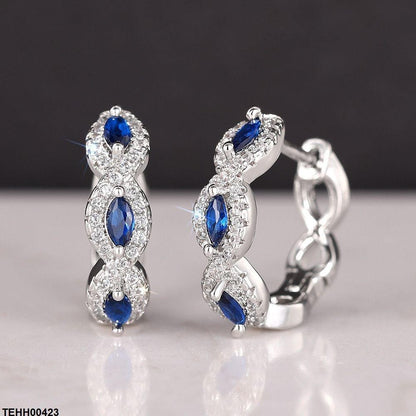 TEHH00423 CSH Tear Round Ear Hoops Pair - TEHH