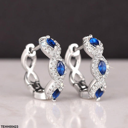 TEHH00423 CSH Tear Round Ear Hoops Pair - TEHH