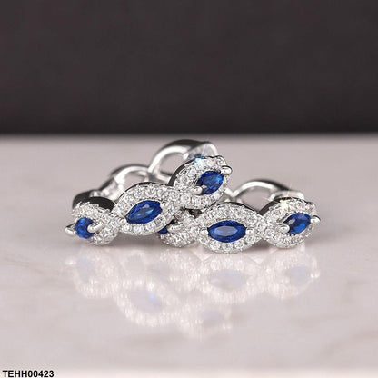 TEHH00423 CSH Tear Round Ear Hoops Pair - TEHH