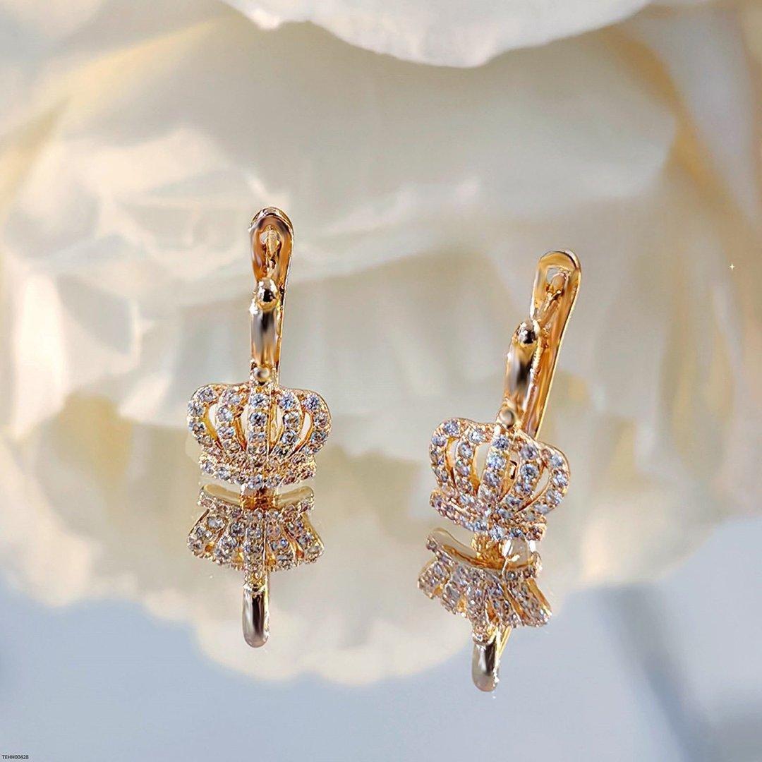 TEHH00428 GWH Crown Hoops Pair - TEHH