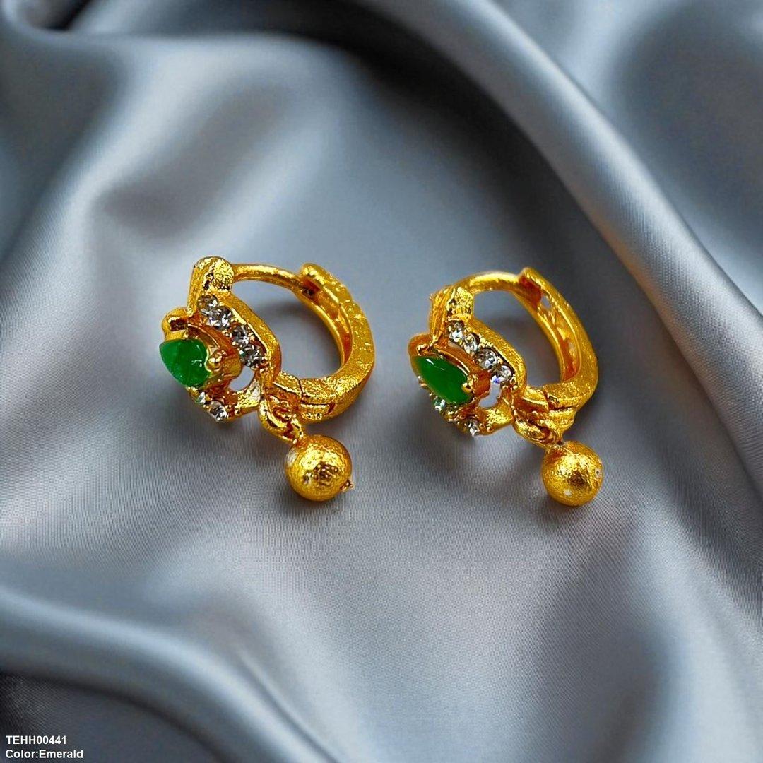 TEHH00441 FRN Round Drop Hoops Pair - TEHH